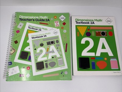 Dimensions Math Teacher's Guide 2A and Textbook 2A-Singapore Math