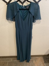 Lulus Kadence Emerald Green Chiffon Maxi Dress Size S NWT