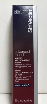Strivectin NIA 114 Advanced Retinol Nightly Multi-Correct Serum .25 oz/7 mL Mini