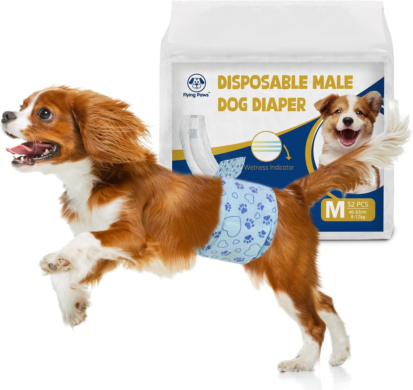 Pannolini Cane M-52 Pezzi Assorbenti - Igiene e Rispetto per Animali