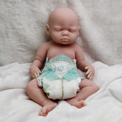 Adorable 16'' Platinum Silicone Lifelike Reborn Baby Doll DIY UNPAINTED Dolls