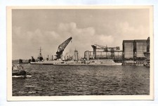 Foto Ak Kiel Hafen Kriegsschiff Kreuzer Marine 2 Wk