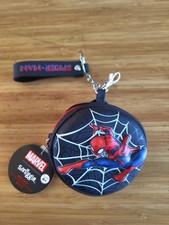 KIDS Spiderman Wallet Keyring & Tags + Pen Topper *MINI PEN + NOTEBOOK MISSING