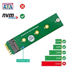 New M.2 NVMe M-Key SSD to A/E/A E Key Adapter for NGFF