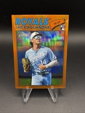 Jac Caglianone Rookie Orange /25 2026 Topps Heritage #136 Kansas City Royals RC