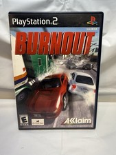 Burnout Sony PlayStation 2, 2001 PS2 Aklaim Video Game with Manual