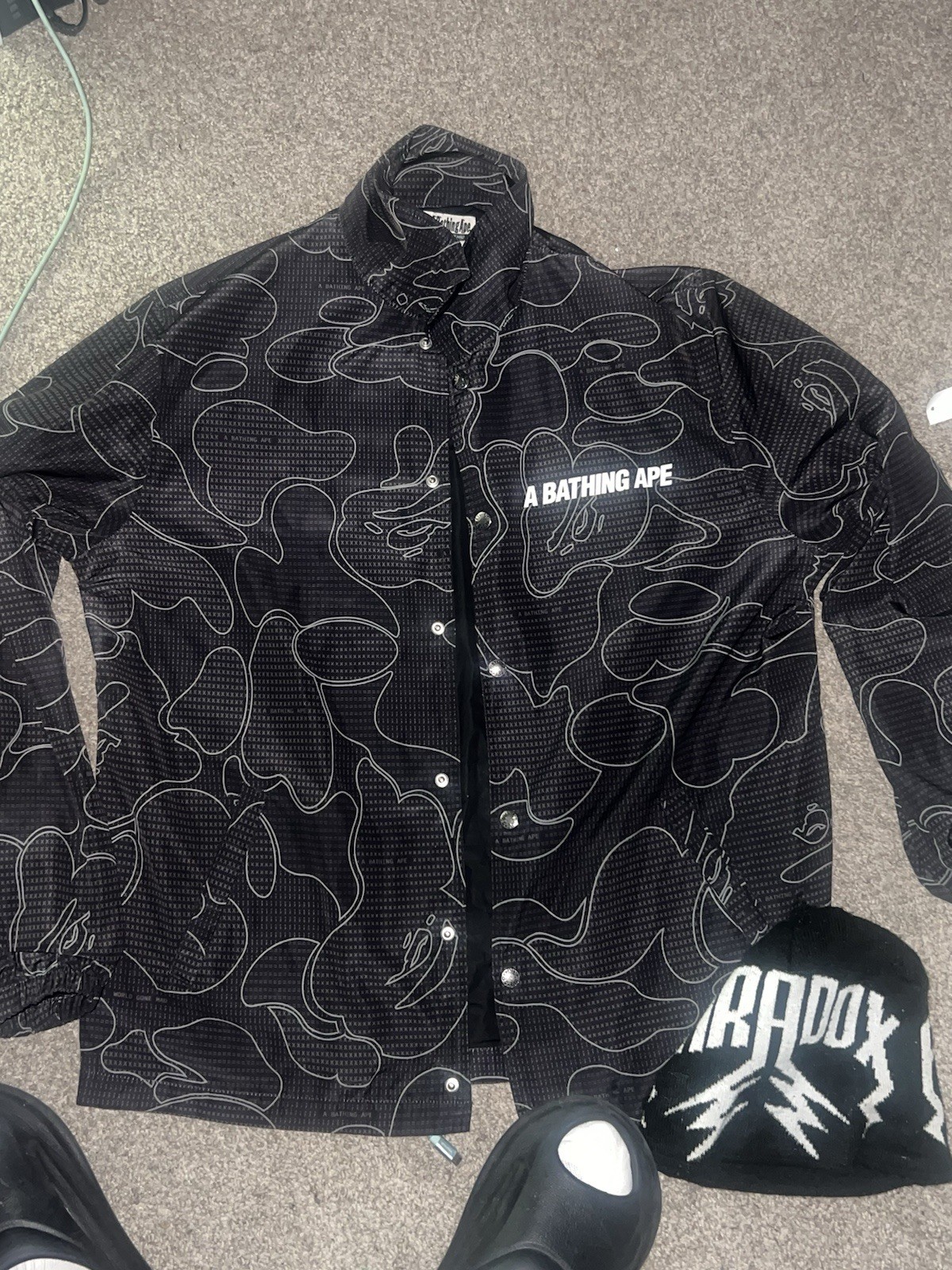 A Bathing Ape Text Code Jacket Size L - image 6