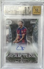 Lamine Yamal RC Topps Stadium Club Chrome C/C UCL Beam Team/25 BGS 9.5/10