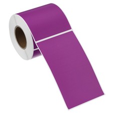 250Pcs Rectangular Color Coding Labels, 5"x3" Labels Sticker Roll, Purple