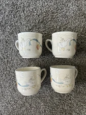 International China Stoneware Marmalade Japan Goose Coffee Tea Cup Vintage 4pc