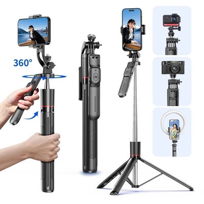 64'' Selfie Stick Auto Face Tracking Tripod 360° Rotation with Remote Control