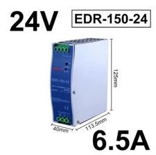 1PCS Meanwell EDR-150-24 V6.5A150W AC to DC track switching power supply new #qo