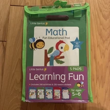 Little Genius Learning Fun 5 Activity Pads Ages 5-6