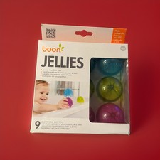 Boon JELLIES Suction Cup Bath Sensory Toys No BPA 12 M Stick To Tub/ Each Other