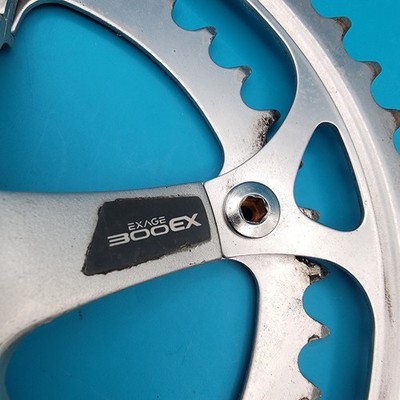 Vintage Shimano EXAGE 300EX Crankset FC-A300 170mm Biopace 52/40 Square