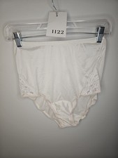 Vintage Vanity Fair Tricot Nylon White Panties Lace Detail Size 5