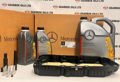 GENUINE MERCEDES AMG 9G TRONIC AUTOMATIC TRANSMISSION SUMP PAN AND 7L OIL KIT
