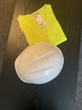 Safety Helmet Hard Hat Adjustable plus Hi Viz Work Site PPE 