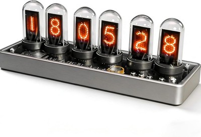 IPS Nixie Tube Clo, RGB Digital Glow Tube Clo with Time/P Display,