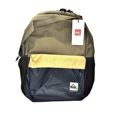 NWT Quicksilver Breakout Backpack Padded Color  Block Canvas Laptop Adjustable