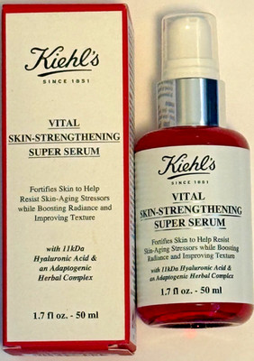 New Kiehl's Vital Skin-Strengthening Super Serum-1.7 fl oz-MSRP $95-58%+ off