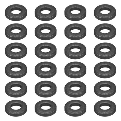 #ad 24 Pcs Carbon Steel Flat Washer Fits M10 x 22mm x 5mm Black Washer Fits $23.74