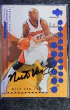 2003-04 Upper Deck Triple Dimensions - Nick Van Exel #25, autographed 