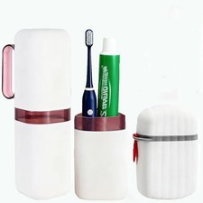 Travel Soap Case and Toothbrush Travel Case Portable Soap Holder Toothbrush Red