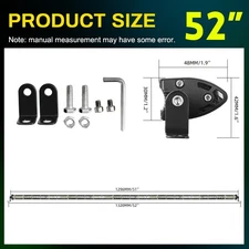 10" 20" 30" 40 50 Slim LED Light Bar Spot Flood Combo Work Offroad Truck ATV 4X4