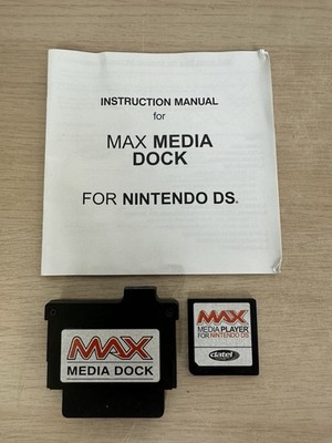 Datel Max Media Dock & Max Media Player For Nintendo DS w/ Manual