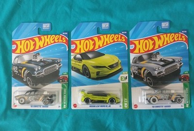 HW 2025 '62 Corvette Gasser Super Treasure Hunt With Nissan Leaf TH & Mainline