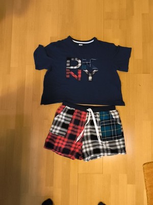 Nachtshorty DKNY Blau mit Aufdruck XL Original