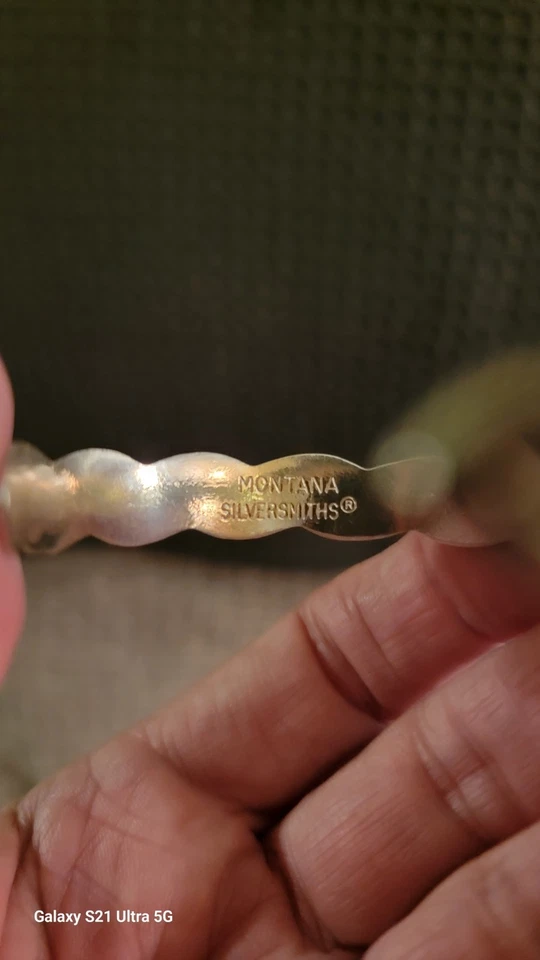 Set Of 3 Adjustable Montana Silversmith Bracelets 6.6" Rope With Hearts Scrolls - Image 3 of 4