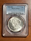 1921-D Denver Morgan Silver Dollar $1 - PCGS MS63