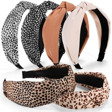 6PCS Top Knot Headbands for Women  Girls Wide Hairbands Hair Accessories
