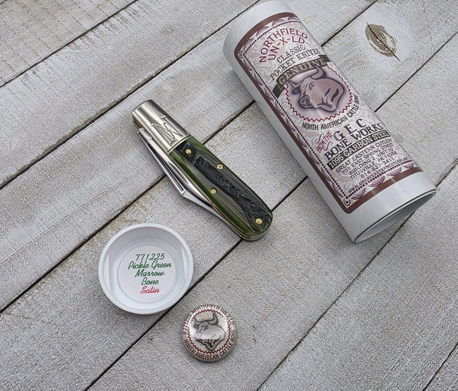 GEC Great Eastern Cutlery 77 Northfield Yankee Barlow 771225 Pickle Green Marrow