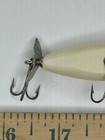 Vtg Creek Chub Injured Minnow Topwater Prop Crank Bait Fishing Lure Red White — photo 8