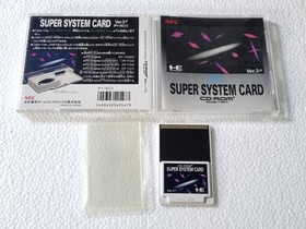 4 Nec PC-Engine Card  [ Pro Duo System Card V3.0 & Bank Card ] PCE Hu Japan