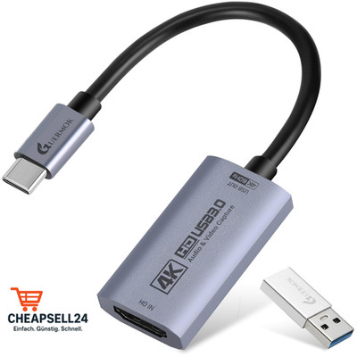 HDMI zu USB 4K 60FPS Aufnahmekarte USB 3.0 Streaming