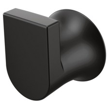 Moen BH3803BL Genta LX Single Robe Hook for Kitchen  Bathroom - Matte Black