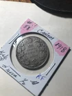 1918 Canada  Silver Half  Dollar