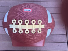 Little Tikes Football Toy Box Toy Chest Cooler w/ Lid Attached CLEAN!