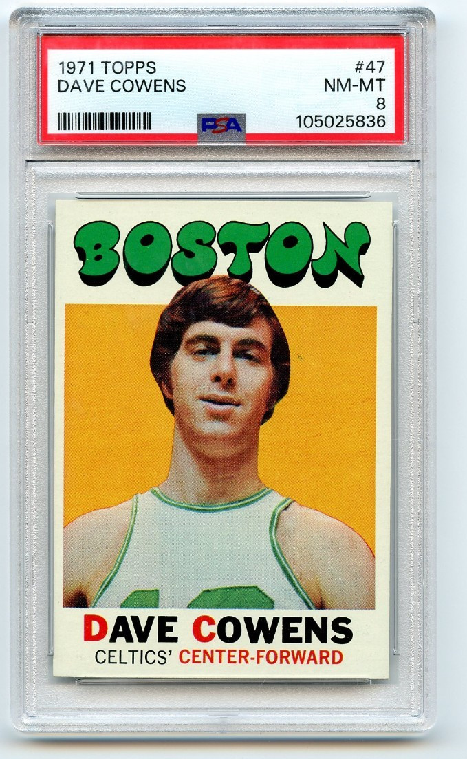 1971 Topps Basketball Dave Cowens #47 Boston Celtics PSA 8 NM-MT (Rookie)