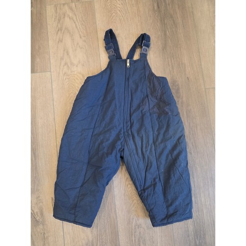 Vintage GIACCA by Young Gallery Infant 18 months Navy Blue Insulated Snow Bibs