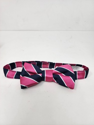 Gymboree Pink & Navy Striped Dressy Bow Tie Ages 6 & Up