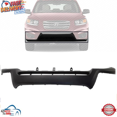 #ad NEW FRONT BUMPER VALANCE PANEL BLACK PLASTIC FOR 2010 2011 2012 HYUNDAI SANTA FE $113.22