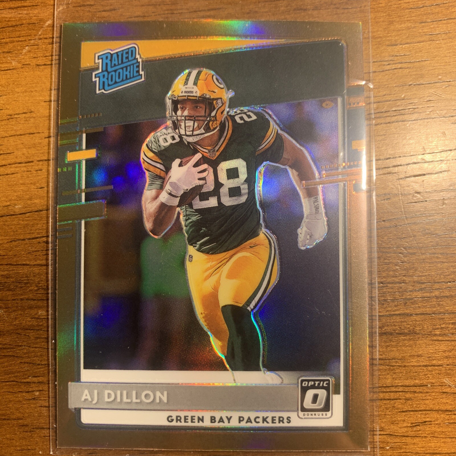 AJ Dillon 2020 Panini Donruss Optic Rated Rookie Bronze #174 Packers