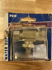 Straight Valve 3/8” Pipe Thread Inlet x 3/8” O.D. Tube Outlet 