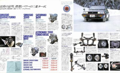 Catalog] 1982 Mitsubishi GALANT Σ Japanese Brochure GSR turbo