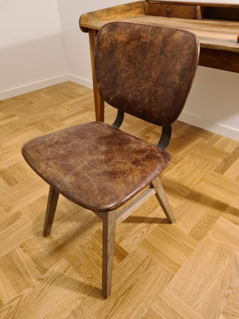 Andet, Stol - smuk rustik skrivebordstol med…